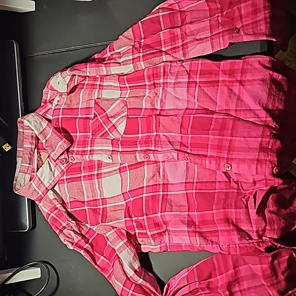 Girls long sleeve button up